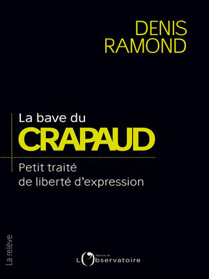 cover image of La bave du crapaud